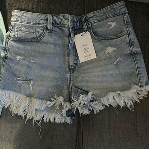 Eunina LULU super high rise cut off short